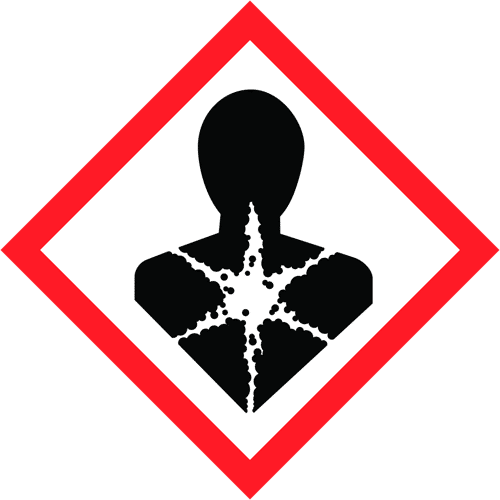 Kann bei Einatmen Allergie, asthmaartige Symptome oder Atembeschwerden verursachen.