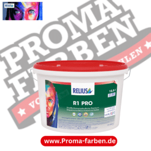 R1 PRO ist eine hervorragend deckende Dispersions-Silicon-Innenfarbe der Premiumklasse. Konzipiert als verarbeitungsfertig eingestellte Einschichtfarbe für erstklassige, anspruchsvolle und profigerechte Beschichtungen im Neu- und Renovierungsbereich. Die extra matte Einstellung gewährleistet eine größtmögliche Unempfindlichkeit gegenüber Streiflicht. Somit eignet sich Relius R1 PRO auch ganz besonders für alle hellen und lichtdurchfluteten Räume. Die Profi-Qualität zeichnet ein erstklassiges Nass- und Trockendeckvermögen sowie eine besonders schnelle und leichte Verarbeitung aus. R1 PRO ist lösemittel- und weichmacherfrei, emissionsarm und geruchsneutral, diffusionsfähig, haftfest und spannungsarm. Bedenkenlos für den Innenraum anzuwenden, da geprüft gemäß DIN EN 71-3 "Sicherheit für Spielzeug, Teil 3 Migration bestimmter Elemente". Eigenschaften: lösemittel- und weichmacherfrei, emissionsarm, geruchsneutral hervorragendes Nass- und Trockendeckvermögen siliconvergütet sehr gut geeignet bei Streiflicht maximale Ergiebigkeit