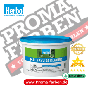 Entdecken Sie den Herbol Malervlies Kleber, Ihre Lösung für eine zuverlässige Befestigung von Zellulose- und Glasvliesen. Mit 16 kg hochwertigem Dispersionskleber bietet dieses Produkt eine starke Verbindung und ist besonders einfach anzuwenden.