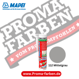 Mapei Mapesil AC 310ml Silikon-Dichtstoff 112 Mittelgrau