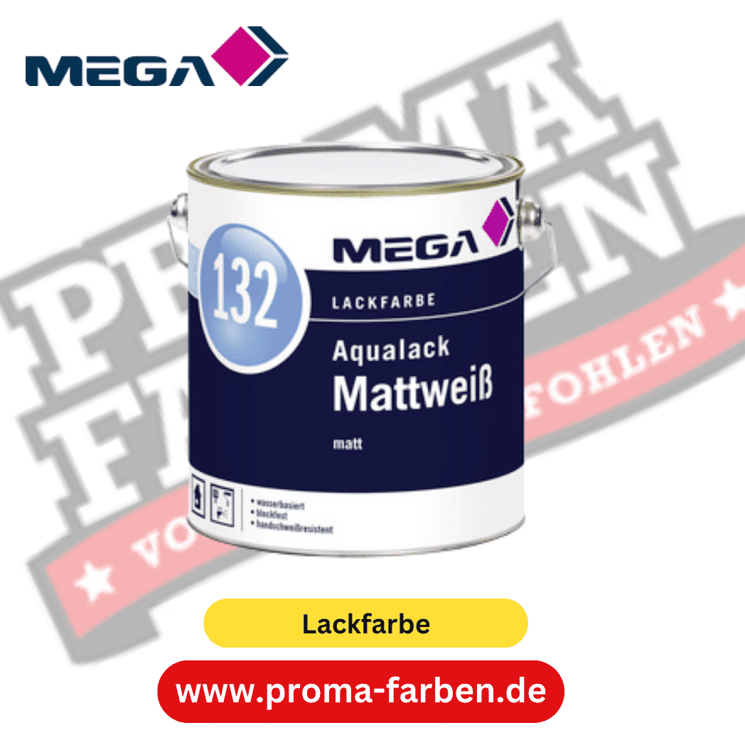 MEGA 132 Aqualack Mattweiß