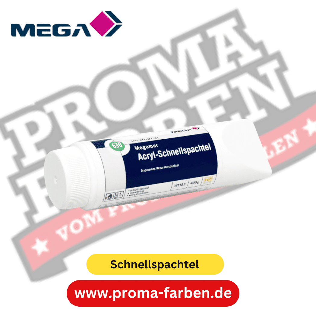 MEGA 630 Megamur Acryl Schnellspachtel online bestellen bei ProMa Farben MEGA 630 Megamur Acryl Schnellspachtel
