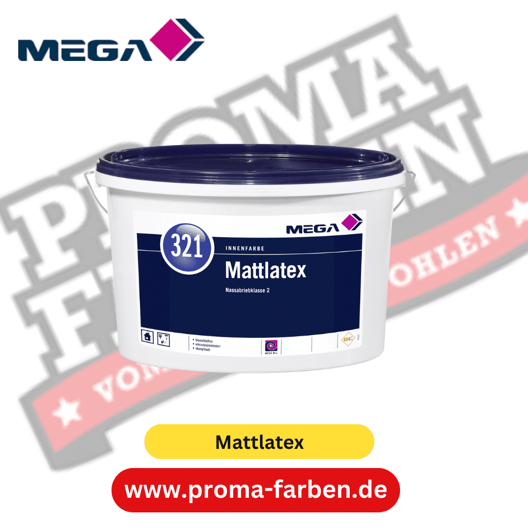 MEGA 321 Mattlatex online bestellen bei ProMa Farben MEGA 321 Mattlatex
