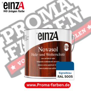 einzA Novasol HW Lasur (RAL 5005 Signalblau) Lasierender Wetterschutz für außen