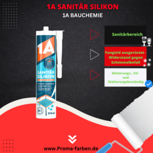 1A SANITÄR SILIKON Titangrau 310 ml – Bild 2