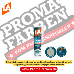1A SANITÄR SILIKON mittelgrau 310 ml