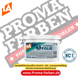 1A FLÜSSIGE FOLIE grau 20kg Gebrauchsbereite Abdichtungsmasse
