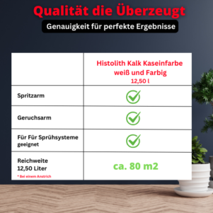 Histolith Kalk Kaseinfarbe Wunschfarbe 12,50  Liter (Kalkfarbe) – Bild 4
