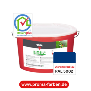 Keim Biosil Wandfarbe RAL 5002 Ultramarinblau – Bild 2