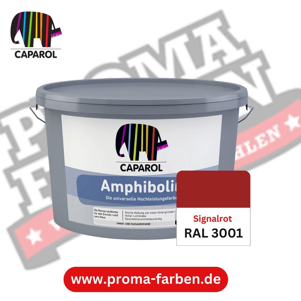 Caparol Amphibolin Fassadenfarbe RAL 3001 Signalrot Caparol Amphibolin Fassadenfarbe RAL 3001 Signalrot