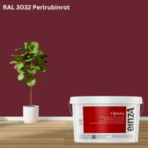 einzA Optima Innenwandfarbe  Fertigfarbton RAL 3032 Perlrubinrot