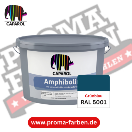 Caparol Amphibolin Fassadenfarbe RAL 5001 Grünblau online bestellen bei ProMa Farben