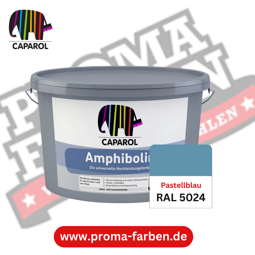 Caparol Amphibolin Fassadenfarbe RAL 5024 Pastellblau