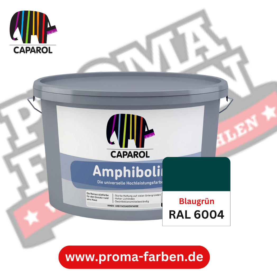 Caparol Amphibolin Fassadenfarbe RAL 6004 Blaugrün