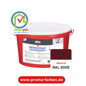 Keim Innostar Silikatfarbe RAL 3016 Korallenrot – Bild 2