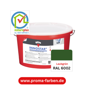 Keim Innostar Silikatfarbe RAL 6002 Laubgrün – Bild 2