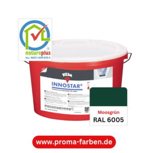 Keim Innostar Silikatfarbe RAL 6005 Moosgrün – Bild 2