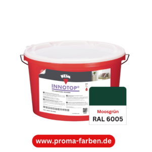 Keim Innotop Silikatfarbe RAL 6005 Moosgrün – Bild 2