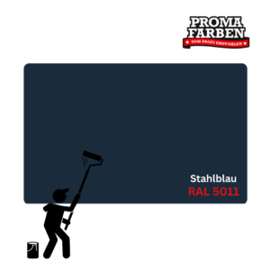 einzA Fassadenfarbe RAL 5011 Stahlblau – Bild 3