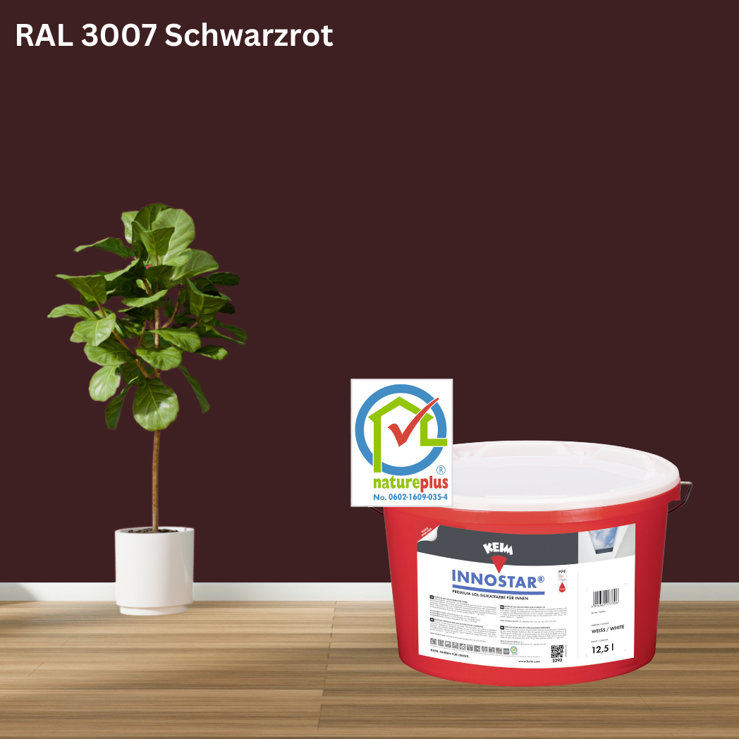 Keim Innostar Silikatfarbe RAL 3007 Schwarzrot Keim Innostar Silikatfarbe RAL 3007 Schwarzrot