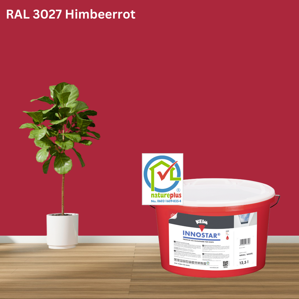 Keim Innostar Silikatfarbe RAL 3027 Himbeerrot Keim Innostar Silikatfarbe RAL 3027 Himbeerrot