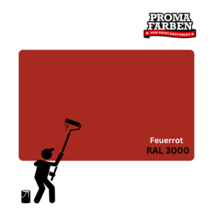 Keim Biosil Wandfarbe RAL 3000 Feuerrot – Bild 3