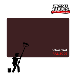 einzA Fassadenfarbe RAL 3007 Schwarzrot – Bild 3