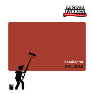Keim Biosil Wandfarbe RAL 3016 Korallenrot – Bild 3