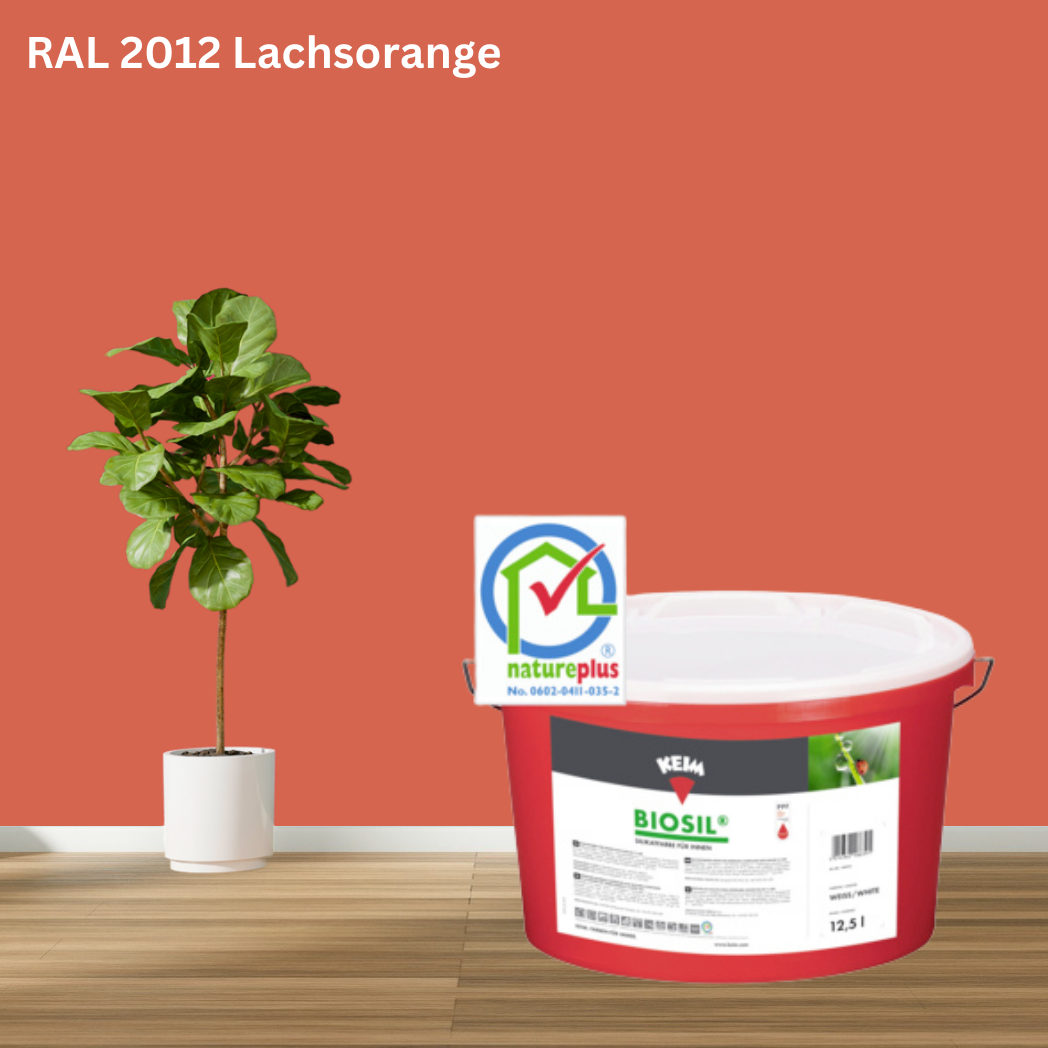 Keim Biosil Wandfarbe RAL 2012 Lachsorange