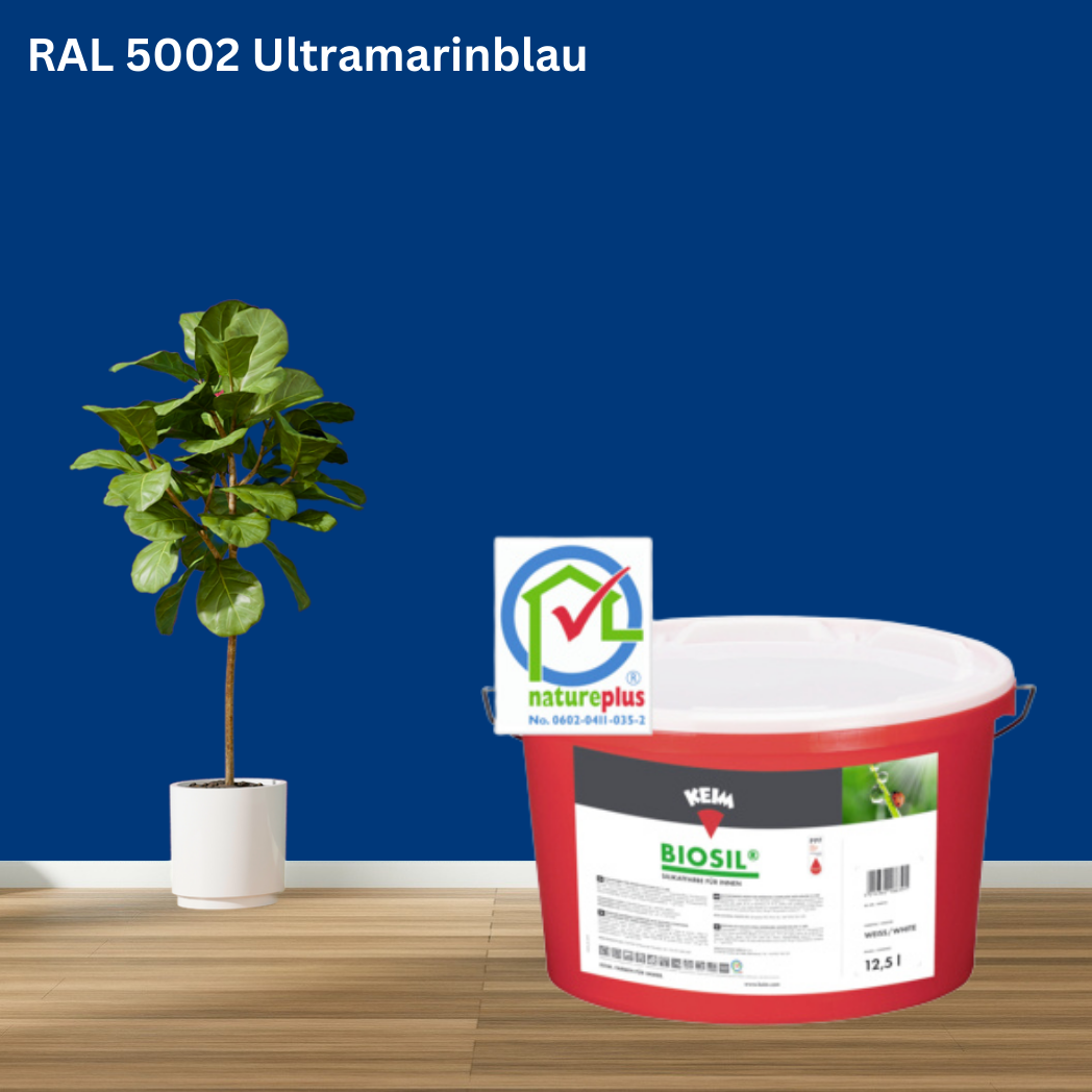 Keim Biosil Wandfarbe RAL 5002 Ultramarinblau Keim Biosil Wandfarbe RAL 5002 Ultramarinblau