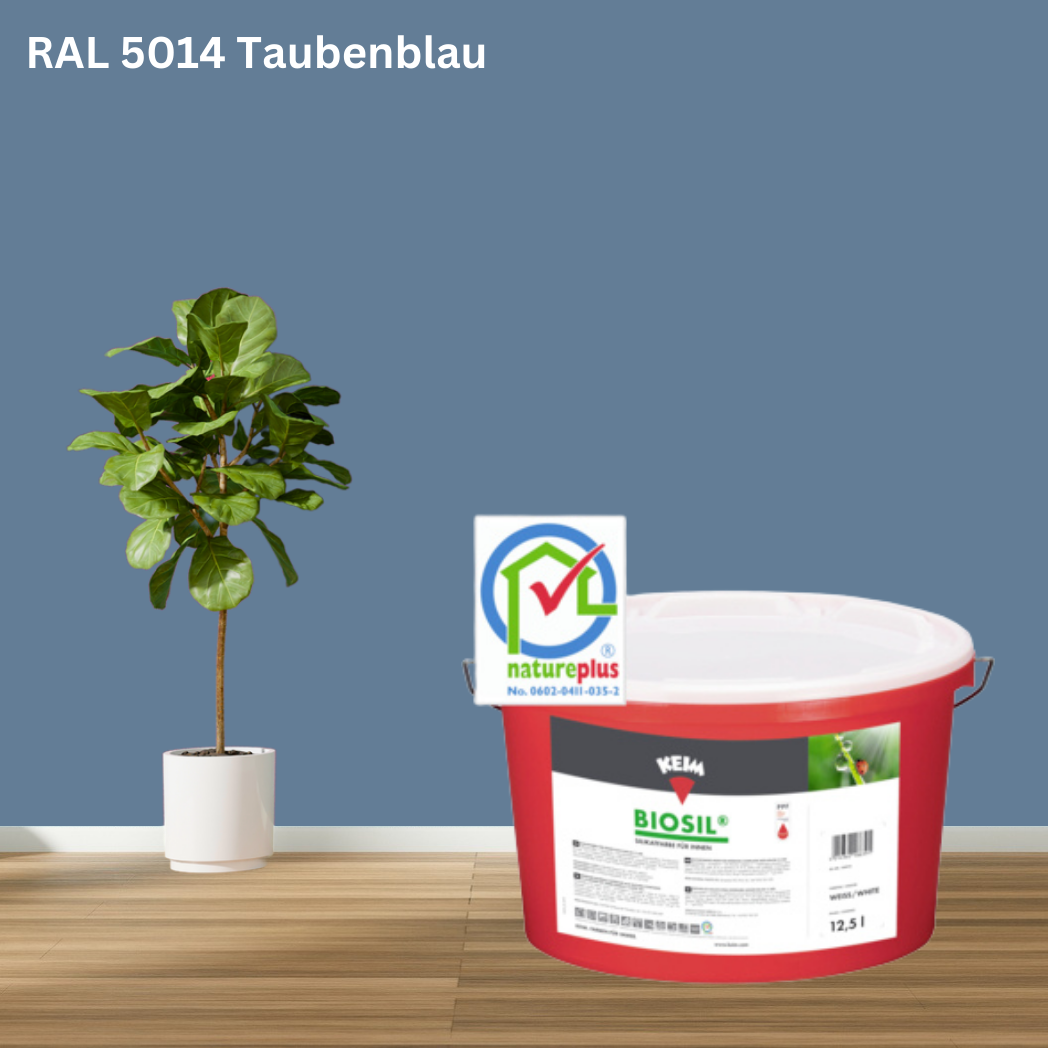 Keim Biosil Wandfarbe RAL 5014 Taubenblau Keim Biosil Wandfarbe RAL 5014 Taubenblau