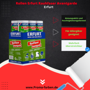12 Rollen Erfurt Rauhfasertapete Avantgarde = 127,2 m² – Bild 3