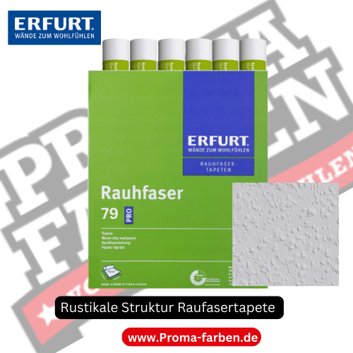 Erfurt Rauhfaser 79 Pro rustikale Raufasertapete