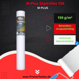 M-Plus Glattvlies 150g 0,75 m x 25 m = 18,75 qm – Bild 2