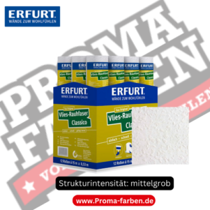 12 Rollen Erfurt Vlies-Rauhfaser Tapete Classico = 95,4 m²