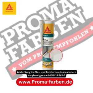 Sika Silicondichtstoff SIL N plus Neutralsilikon für den Fensterbau TRANSPARENT 300 ml