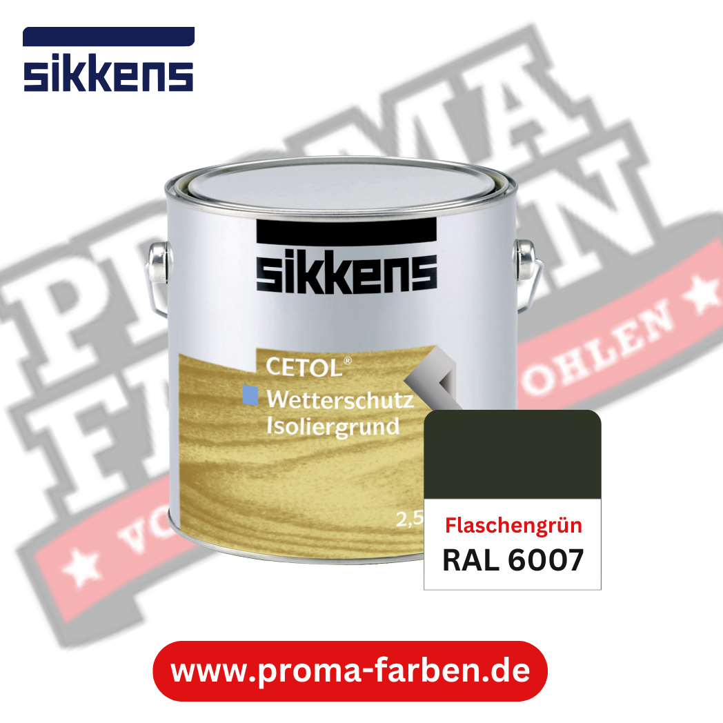 Sikkens Cetol Wetterschutzfarbe RAL 6007 Flaschengrün Sikkens Cetol Wetterschutzfarbe RAL 6007 Flaschengrün