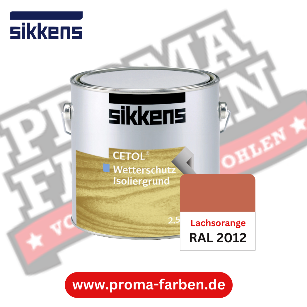 Sikkens Cetol Wetterschutzfarbe RAL 2012 Lachsorange