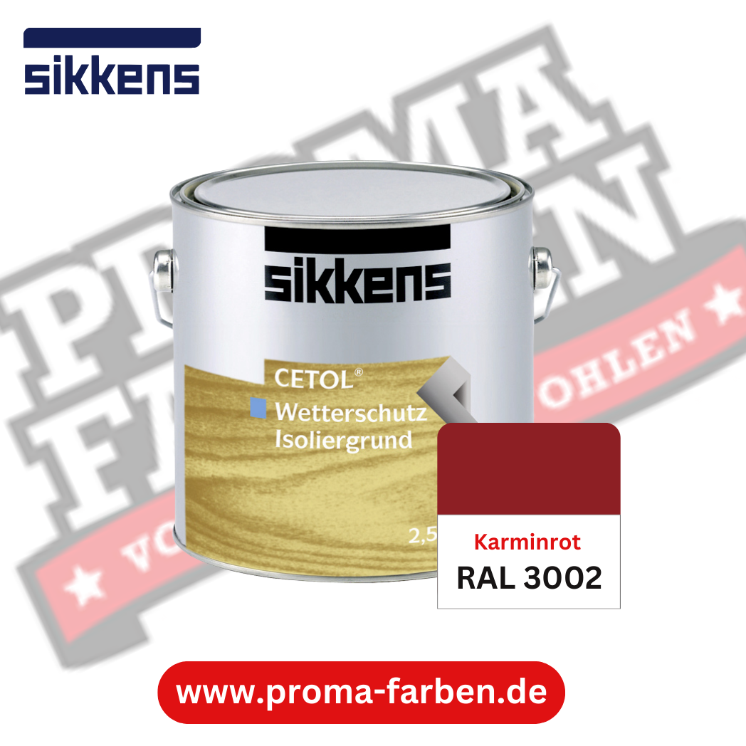 Sikkens Cetol Wetterschutzfarbe RAL 3002 Karminrot