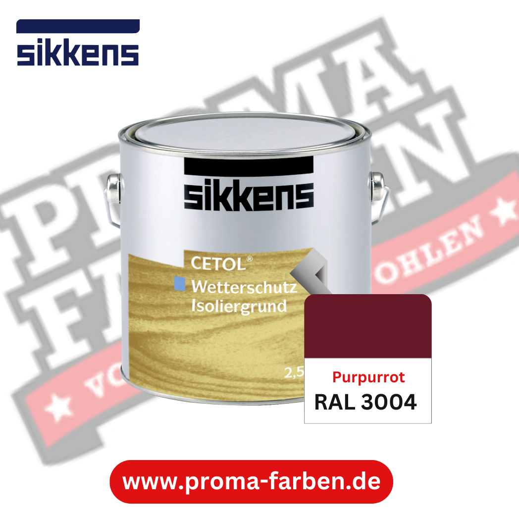 Sikkens Cetol Wetterschutzfarbe RAL 3004 Purpurrot