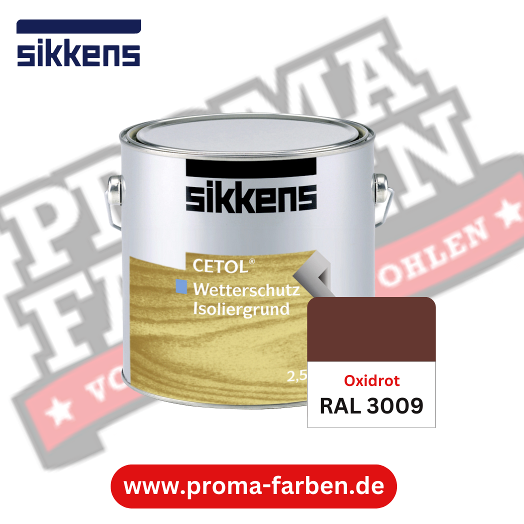 Sikkens Cetol Wetterschutzfarbe RAL 3009 Oxidrot