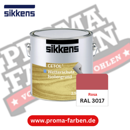 Sikkens Cetol Wetterschutzfarbe RAL 3017 Rosa online bestellen bei ProMa Farben