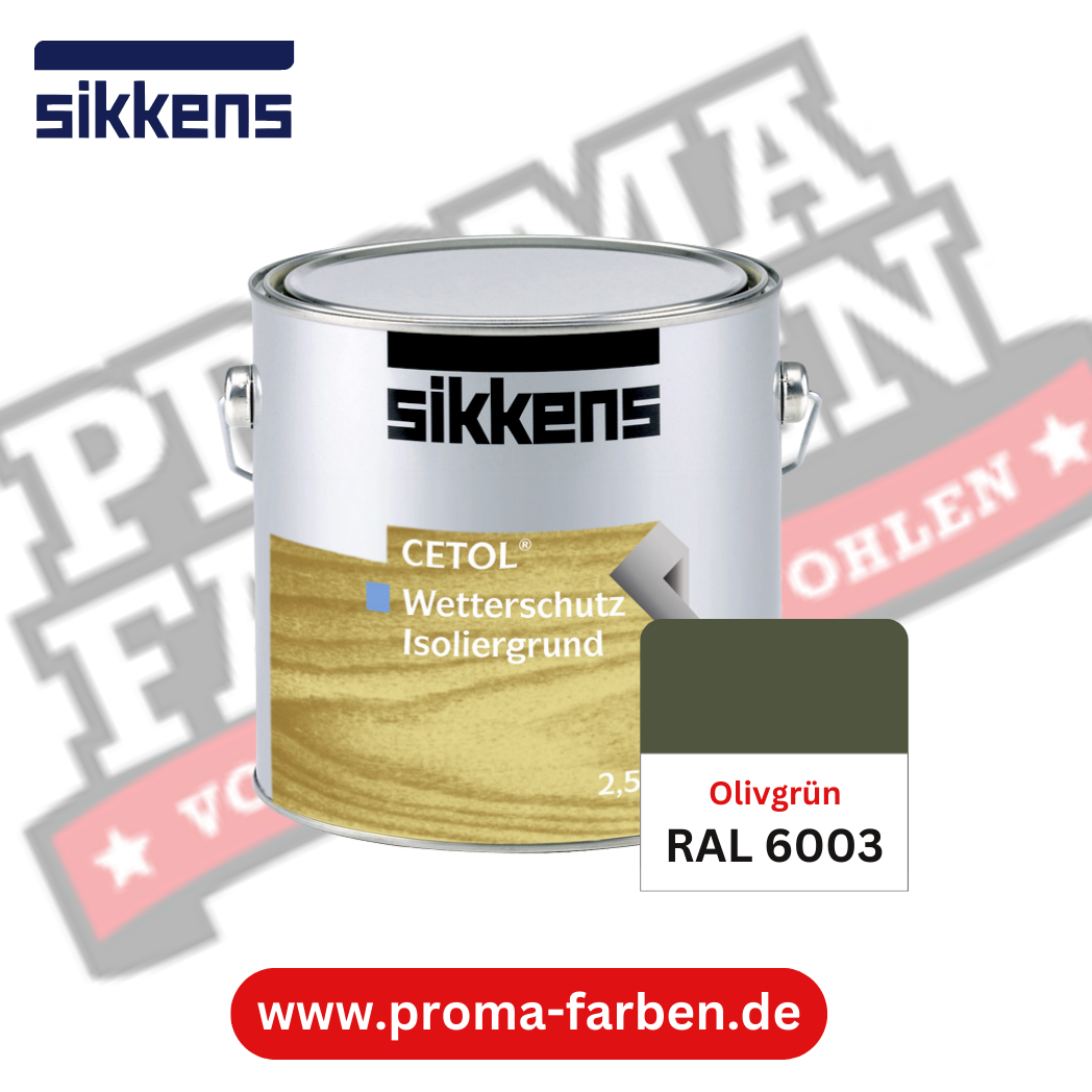 Sikkens Cetol Wetterschutzfarbe RAL 6003 Olivgrün Sikkens Cetol Wetterschutzfarbe RAL 6003 Olivgrün