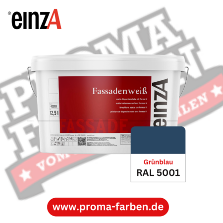 einzA Fassadenfarbe RAL 5001 Grünblau online bestellen bei ProMa Farben