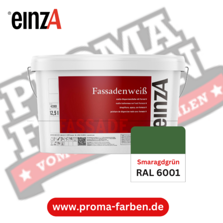 einzA Fassadenfarbe RAL 6001 Smaragdgrün online bestellen bei ProMa Farben