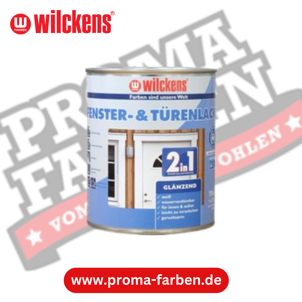 Wilckens 2in1 Fenster und Türenlack glänzend 375ml