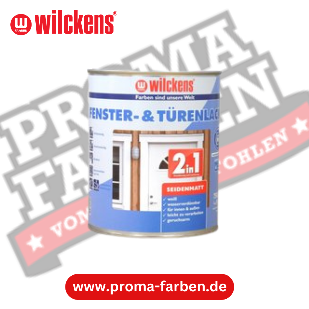 Wilckens 2in1 Fenster und Türenlack seidenmatt 375ml