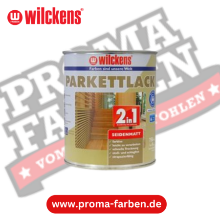 Wilckens 2in1 Parkettlack seidenmatt 750ml online bestellen bei ProMa Farben