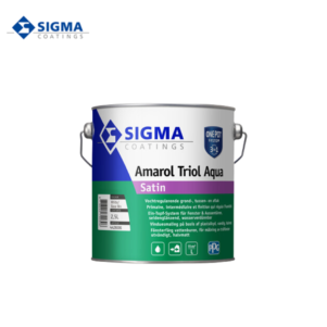 Sigma Amarol Triol Aqua Satin 2,5 Liter Weiss  für Holzfenster und Außentüren auf Acrylat-Basis. – Bild 2