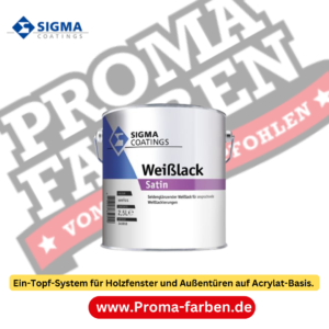 SIGMA AMAROL Triol WV ist ein seidenglänzendes Ein-Topf-System für Holzfenster und Außentüren auf Acrylat-Basis 
